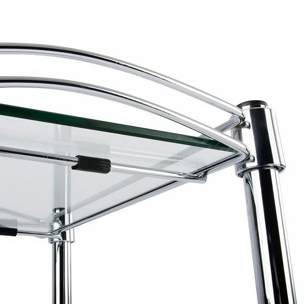 Glasregal Luna | Regal Mit 4 Ebenen Und Rollen 6 Glasregal Luna | Regal Mit 4 Ebenen Und Rollen – Bild 4