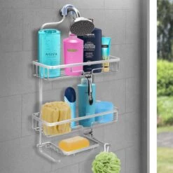 Hänge-Duschregal | Aluminium | 2 Ausführungen 17 Hänge-Duschregal | Aluminium | 2 Ausführungen -Floordirekt hange duschregal aluminium 2 ausfuhrungen 185080