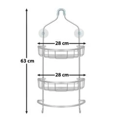 Hänge-Duschregal | Aluminium | 2 Ausführungen 15 Hänge-Duschregal | Aluminium | 2 Ausführungen -Floordirekt hange duschregal aluminium 2 ausfuhrungen 955172