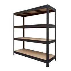 Weitspannregal | Schwerlastregal | Schwarz | Traglast Bis 1500 Kg 15 Weitspannregal | Schwerlastregal | Schwarz | Traglast Bis 1500 Kg -Floordirekt heavy rack black