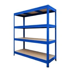 Weitspannregal | Blau | Regal Für Keller & Werkstatt | Traglast Bis 1600 Kg 15 Weitspannregal | Blau | Regal Für Keller & Werkstatt | Traglast Bis 1600 Kg -Floordirekt heavy rack blue