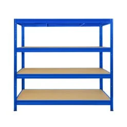 Weitspannregal | Blau | Regal Für Keller & Werkstatt | Traglast Bis 1600 Kg 14 Weitspannregal | Blau | Regal Für Keller & Werkstatt | Traglast Bis 1600 Kg -Floordirekt heavy rack blue big