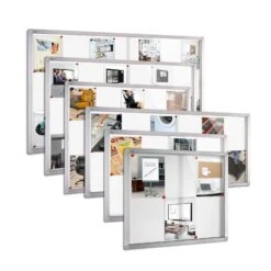 Innen-Schaukasten Mit Glas-Schiebetüren | Tiefe: 46 Mm | Metallrückwand