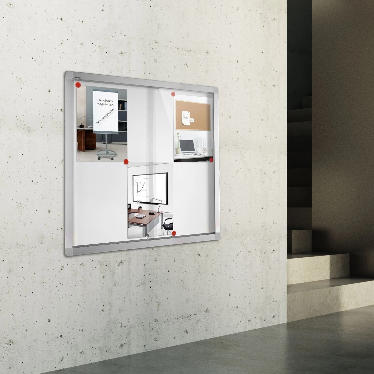 Innen-Schaukasten Mit Glas-Schiebetüren | Tiefe: 46 Mm | Metallrückwand 15 Innen-Schaukasten Mit Glas-Schiebetüren | Tiefe: 46 Mm | Metallrückwand – Bild 13