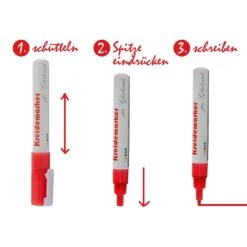 Kreidemarker | Tafelschreiber Mit Rundspitze | Wasserlöslich -Floordirekt kreidemarker sets in verschiedenen farben 425663