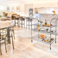 Küchenwagen Servo | 3 Etagen | Individuell Verwendbar 11 Küchenwagen Servo | 3 Etagen | Individuell Verwendbar -Floordirekt kuchenwagen servo 3 etagen 703751