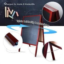 Kundenstopper | Kreidetafel | Mit Holzrahmen | Für Innen & Außenbereiche -Floordirekt kundenstopper kreidetafel mit holzrahmen 2 farben 2 grossen 209807