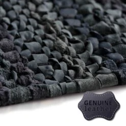 Lederteppich Derby | Handgewebt | Dunkelgrau | Strapazierfähig & Langlebig 10 Lederteppich Derby | Handgewebt | Dunkelgrau | Strapazierfähig & Langlebig -Floordirekt lederteppich derby handgewebt dunkelgrau 4 grossen 386155