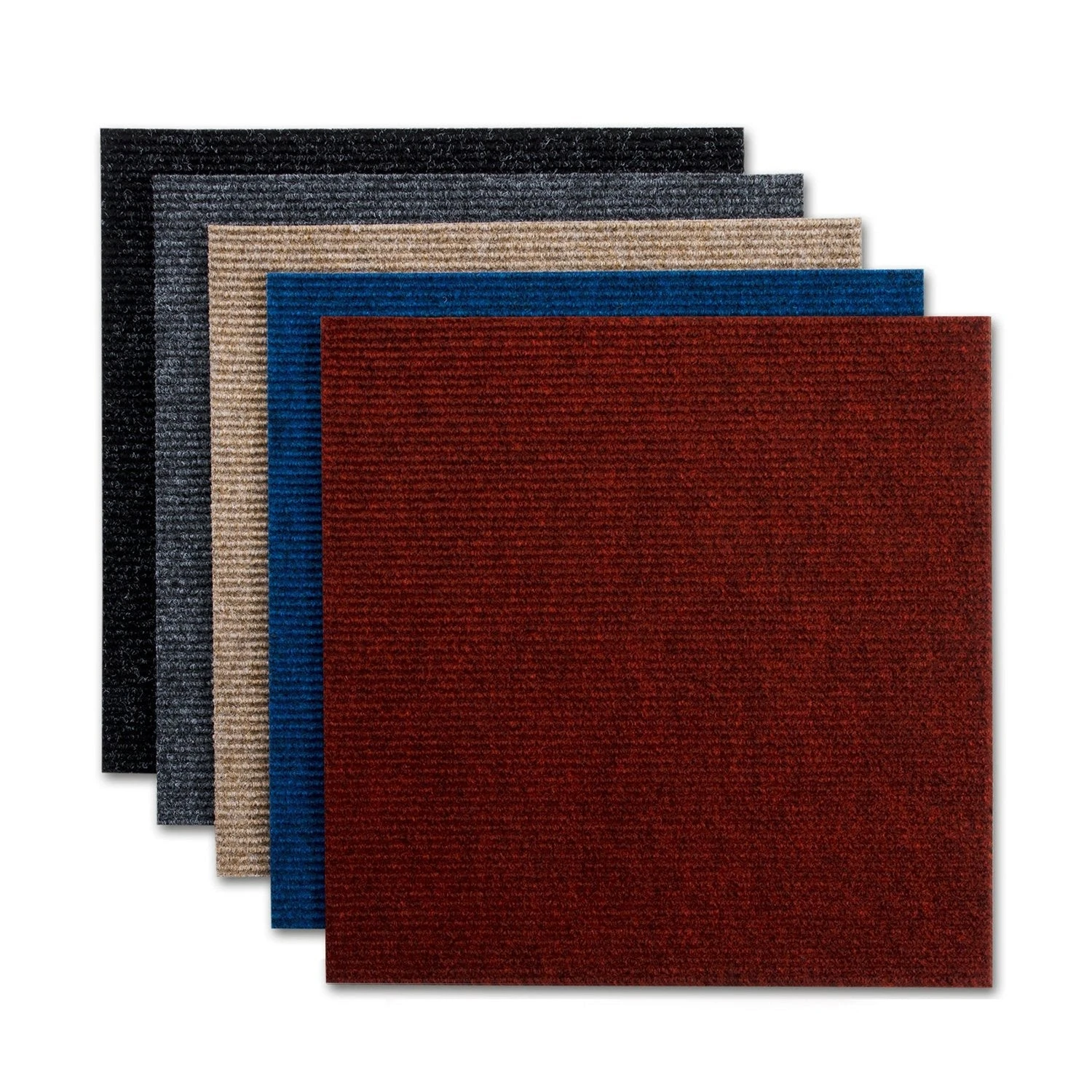 Teppichfliesen Merci | Gerippt | Selbstklebend | 50x50 Cm 4 Teppichfliesen Merci | Gerippt | Selbstklebend | 50x50 Cm – Bild 2