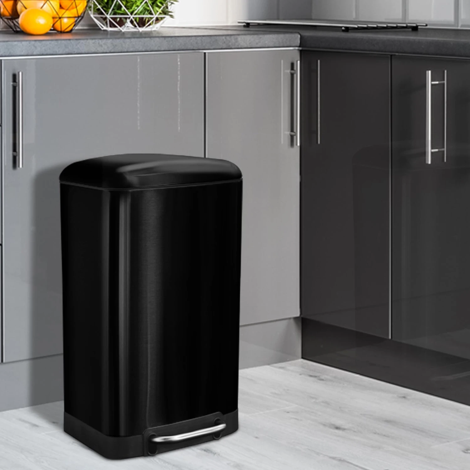 Mülleimer Cubo | Edelstahl | Treteimer Mit Absenkautomatik 6 Mülleimer Cubo | Edelstahl | Treteimer Mit Absenkautomatik – Bild 4