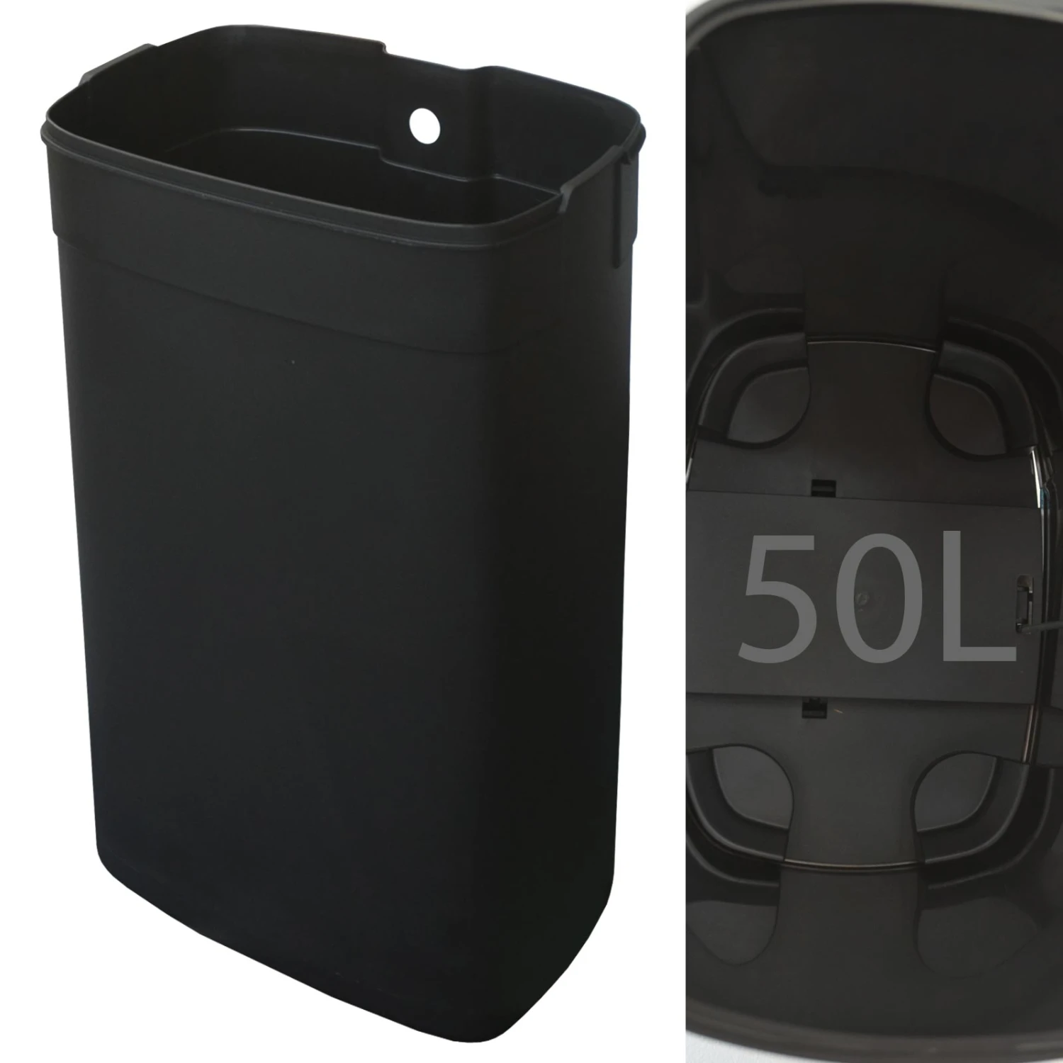 Mülleimer Dustin | Edelstahl | Mit Absenkautomatik | 30 Oder 50 Liter 7 Mülleimer Dustin | Edelstahl | Mit Absenkautomatik | 30 Oder 50 Liter – Bild 5