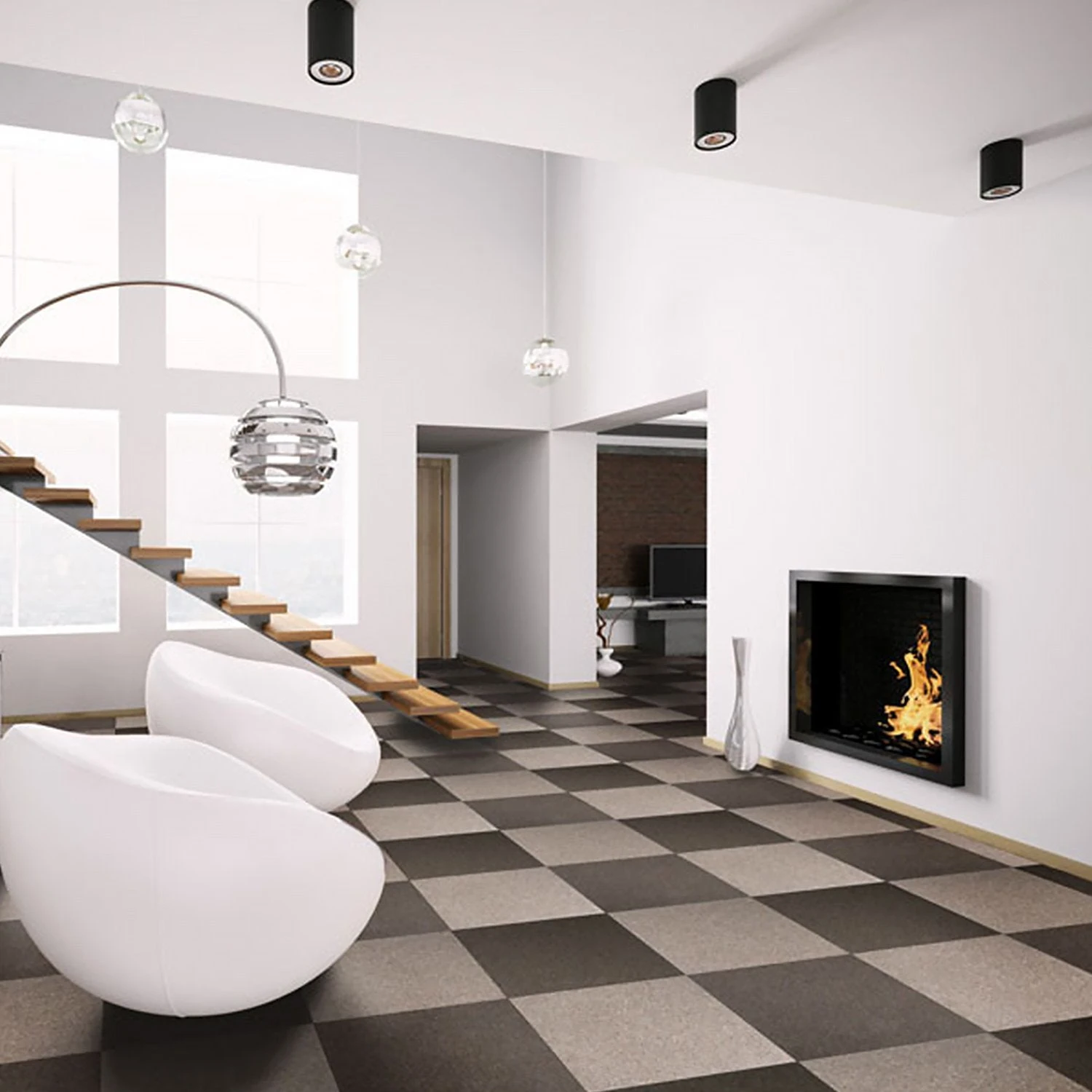 Nadelfilz-Teppichfliesen Jazz | Glatt | Selbstliegend | 50x50 Cm 12 Nadelfilz-Teppichfliesen Jazz | Glatt | Selbstliegend | 50x50 Cm – Bild 10