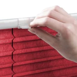 Faltrollo | Magic Large | Länge: 200 Cm | Ohne Bohren | Für Alle Wohnbereiche 26 Faltrollo | Magic Large | Länge: 200 Cm | Ohne Bohren | Für Alle Wohnbereiche -Floordirekt plissee dunkelrot detail 03