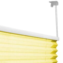 Faltrollo | Magic Large | Länge: 200 Cm | Ohne Bohren | Für Alle Wohnbereiche 37 Faltrollo | Magic Large | Länge: 200 Cm | Ohne Bohren | Für Alle Wohnbereiche -Floordirekt plissee gelb detail 01