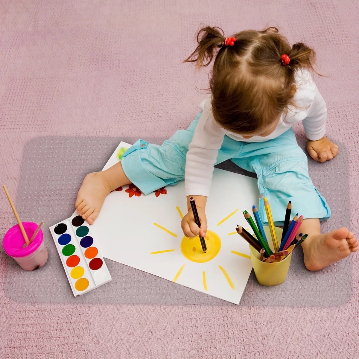 Teppich-Bodenschutzmatte | Halbtransparent | Polypropylen 4 Teppich-Bodenschutzmatte | Halbtransparent | Polypropylen – Bild 3