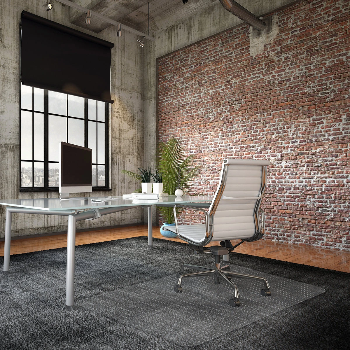 Teppich-Bodenschutzmatte | Transparent | Aus Recycling-PET 4 Teppich-Bodenschutzmatte | Transparent | Aus Recycling-PET – Bild 2