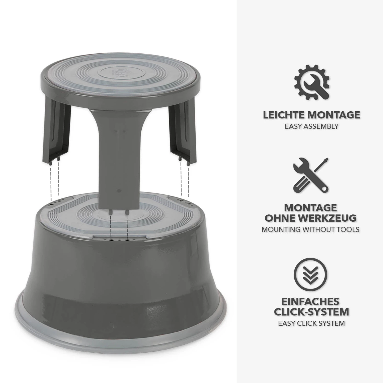 Rollhocker | Elefantenfuß | Stahl | Hocker Für Büro Oder Gewerbe 20 Rollhocker | Elefantenfuß | Stahl | Hocker Für Büro Oder Gewerbe – Bild 18