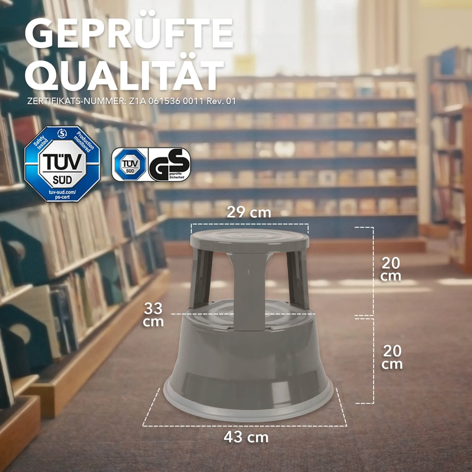 Rollhocker | Elefantenfuß | Stahl | Hocker Für Büro Oder Gewerbe 19 Rollhocker | Elefantenfuß | Stahl | Hocker Für Büro Oder Gewerbe – Bild 17