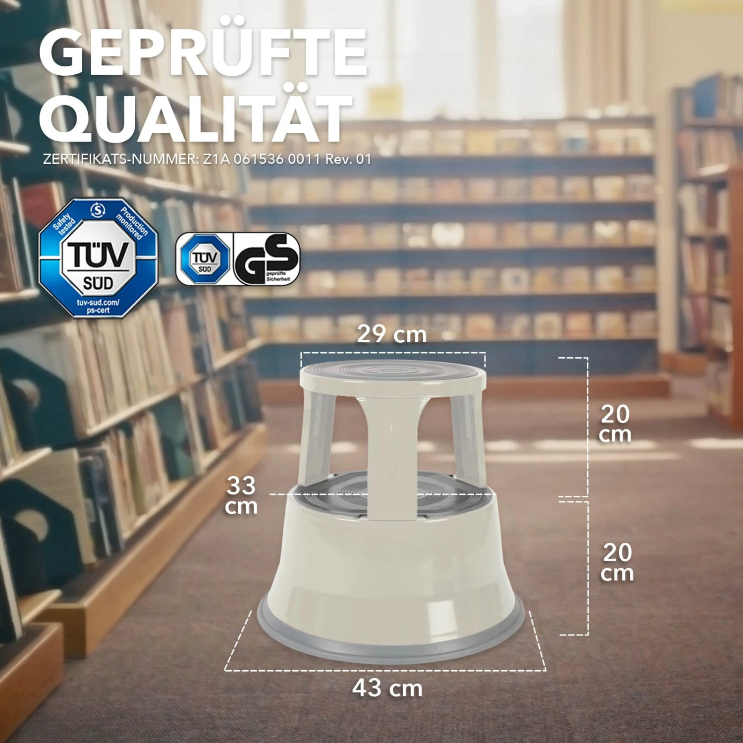 Rollhocker | Elefantenfuß | Stahl | Hocker Für Büro Oder Gewerbe 13 Rollhocker | Elefantenfuß | Stahl | Hocker Für Büro Oder Gewerbe – Bild 11