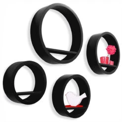 Rundregal Milano | 4-teiliges Wandregel | Matte Lackierung 12 Rundregal Milano | 4-teiliges Wandregel | Matte Lackierung -Floordirekt rundregal milano 4 teilig 3 farben 165503