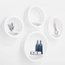 Rundregal Milano | 4-teiliges Wandregel | Matte Lackierung