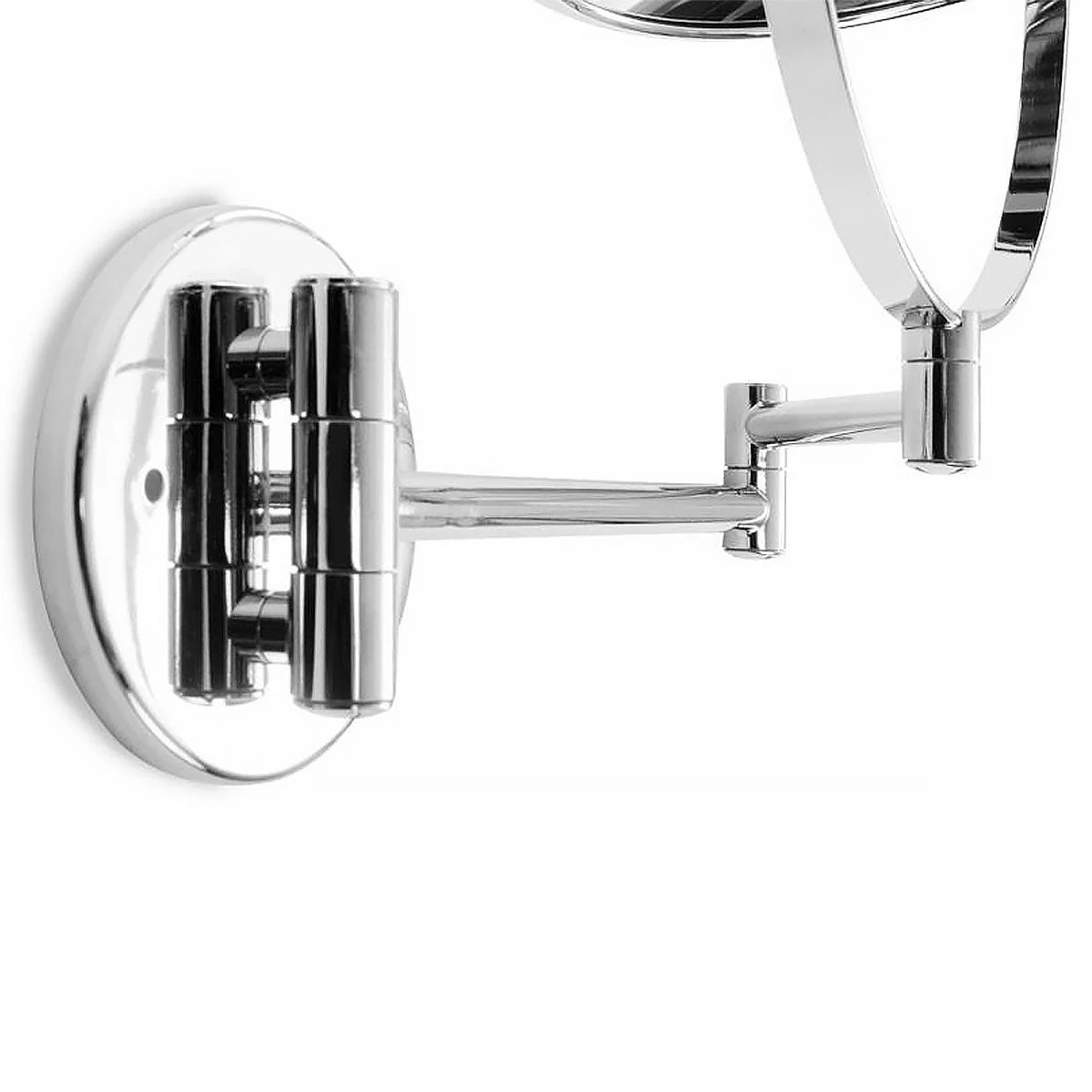 Wand-Kosmetikspiegel | Verchromt | Mit Vergrößerung 4 Wand-Kosmetikspiegel | Verchromt | Mit Vergrößerung – Bild 2