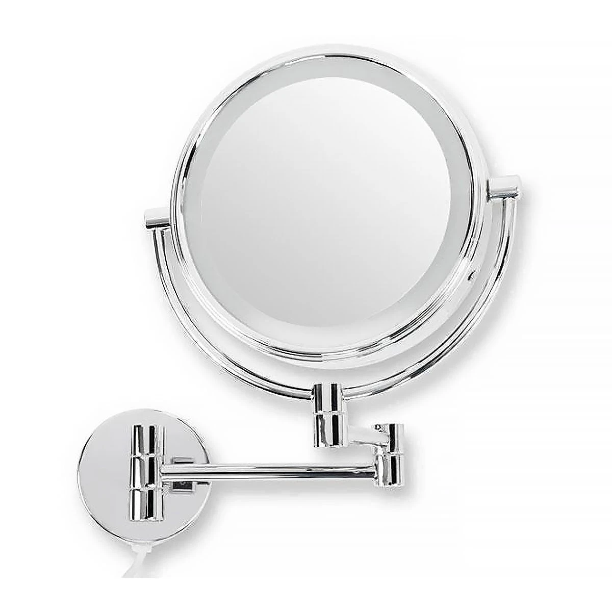Wand-Kosmetikspiegel Mit LED-Beleuchtung | Verchromt | Mit Vergrößerung 3 Wand-Kosmetikspiegel Mit LED-Beleuchtung | Verchromt | Mit Vergrößerung