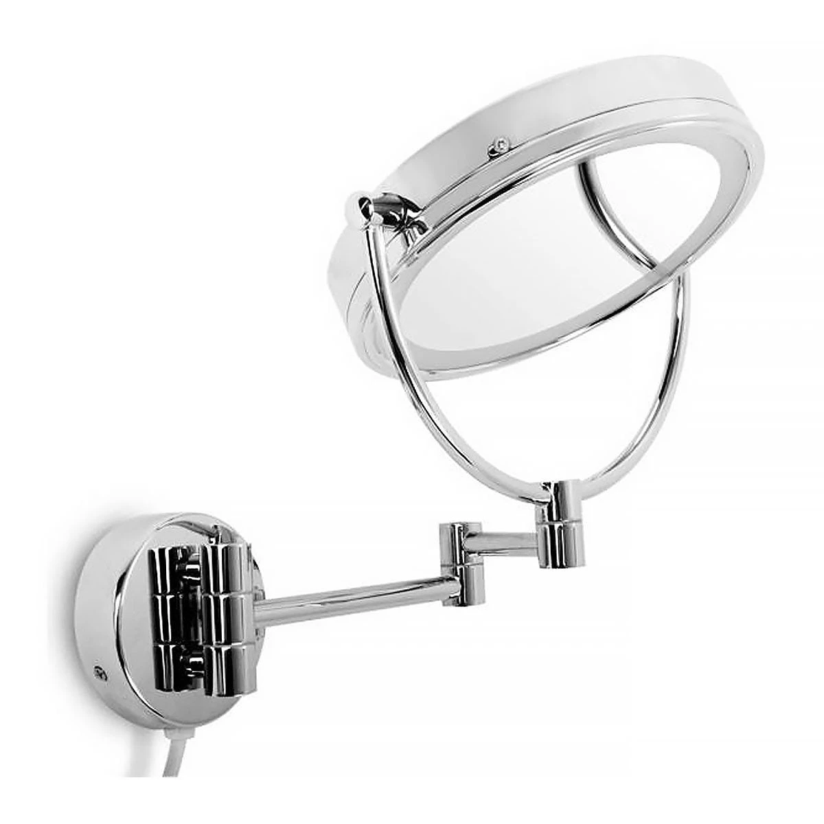 Wand-Kosmetikspiegel Mit LED-Beleuchtung | Verchromt | Mit Vergrößerung 4 Wand-Kosmetikspiegel Mit LED-Beleuchtung | Verchromt | Mit Vergrößerung – Bild 2