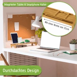 PIETVOSS Schreibtisch-Organizer Aus Bambus-Holz | Desk Organizer | Mit Kabelführung | 56 X 15 X 6 Cm 16 PIETVOSS Schreibtisch-Organizer Aus Bambus-Holz | Desk Organizer | Mit Kabelführung | 56 X 15 X 6 Cm -Floordirekt schreibtisch organizer 007