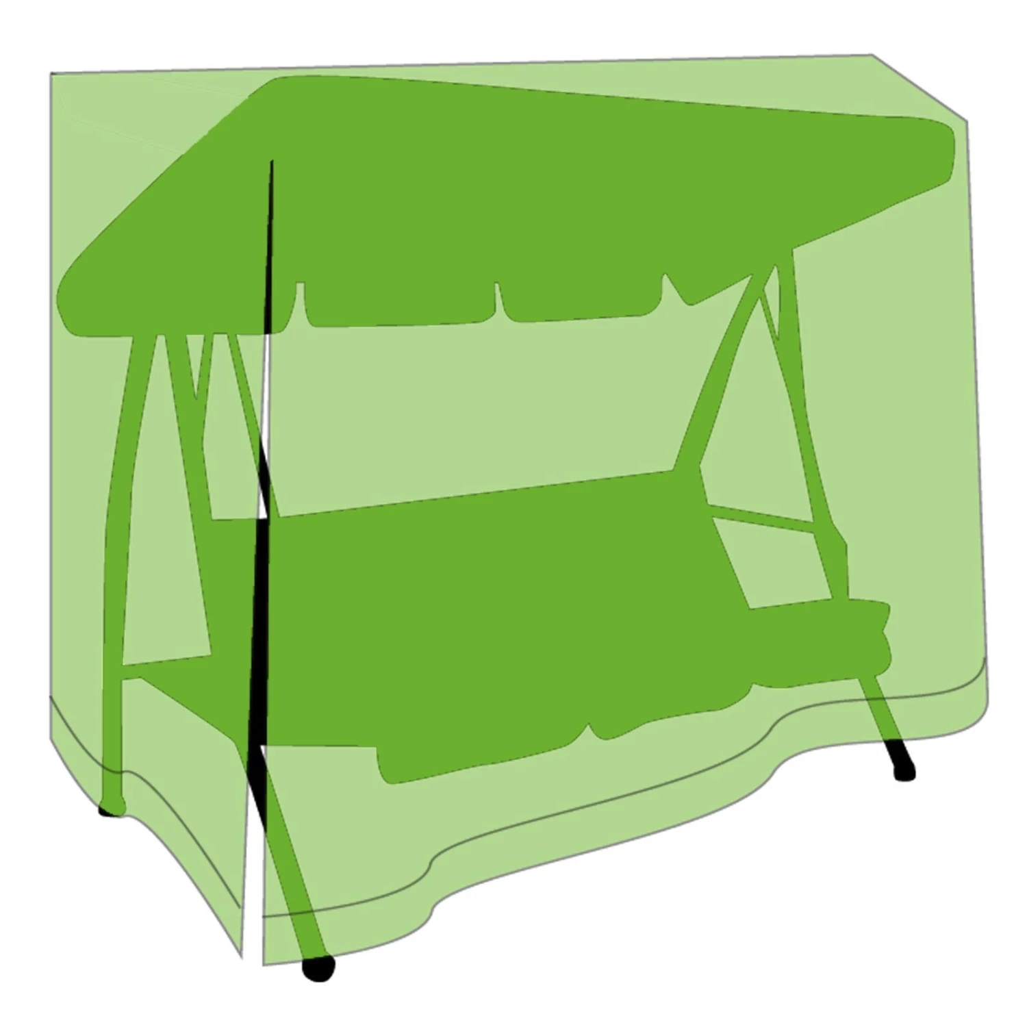 Schutzhülle Gartenschaukeln | 2 Größen | Grün 9 Schutzhülle Gartenschaukeln | 2 Größen | Grün – Bild 7