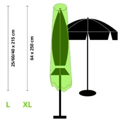 Schutzhülle Sonnenschirm | Grün | 64 X 250 Cm 16 Schutzhülle Sonnenschirm | Grün | 64 X 250 Cm -Floordirekt schutzhulle sonnenschirm 2 grossen grun 561359