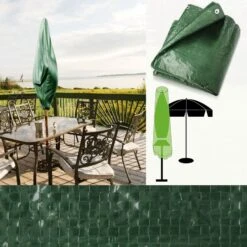 Schutzhülle Sonnenschirm | Grün | 64 X 250 Cm 15 Schutzhülle Sonnenschirm | Grün | 64 X 250 Cm -Floordirekt schutzhulle sonnenschirm 2 grossen grun 709035