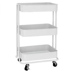 Servierwagen Carrello | 3 Fächer | Vielseitig Anwendbar 25 Servierwagen Carrello | 3 Fächer | Vielseitig Anwendbar -Floordirekt servierwagen carrello 3 facher viele farben 756324