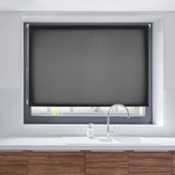 Sichtschutzrollo | Daylight Color | Breiten: 45 Bis 120 Cm | Ohne Bohren -Floordirekt sichtschutzrollo daylight color Schwarz 5