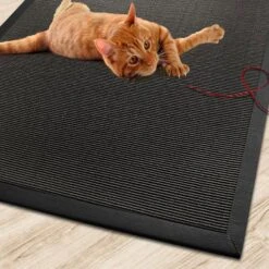 Sisal-Katzenteppich | Mit Bordüre | Schadstofffreie & Widerstandsfähige Kratzmatte 25 Sisal-Katzenteppich | Mit Bordüre | Schadstofffreie & Widerstandsfähige Kratzmatte -Floordirekt sisal katzenteppich mit bordure 70 x 130 cm verschiedene farben 399943
