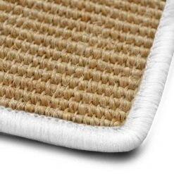 Sisal-Teppich Auf Maß | Salvador Natur | Kettelung In Wunschfarbe -Floordirekt sisal teppich auf mass salvador natur kettelung in wunschfarbe 748260
