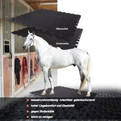 Puzzle-Stallmatte Aus Gummi Buffalo | Stallboden | Wasserbeständige Bodenmatte | Mit Beidseitiger Noppenfläche | 100 X 100 Cm 15 Puzzle-Stallmatte Aus Gummi Buffalo | Stallboden | Wasserbeständige Bodenmatte | Mit Beidseitiger Noppenfläche | 100 X 100 Cm -Floordirekt stallmatte gummi fd 28741 2