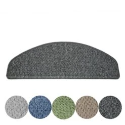 Stufenmatten Baleno | Halbrund Oder Eckig | Rutschfester Treppenschutz -Floordirekt stufenmatten baleno halbrund oder eckig 5 farben 546498