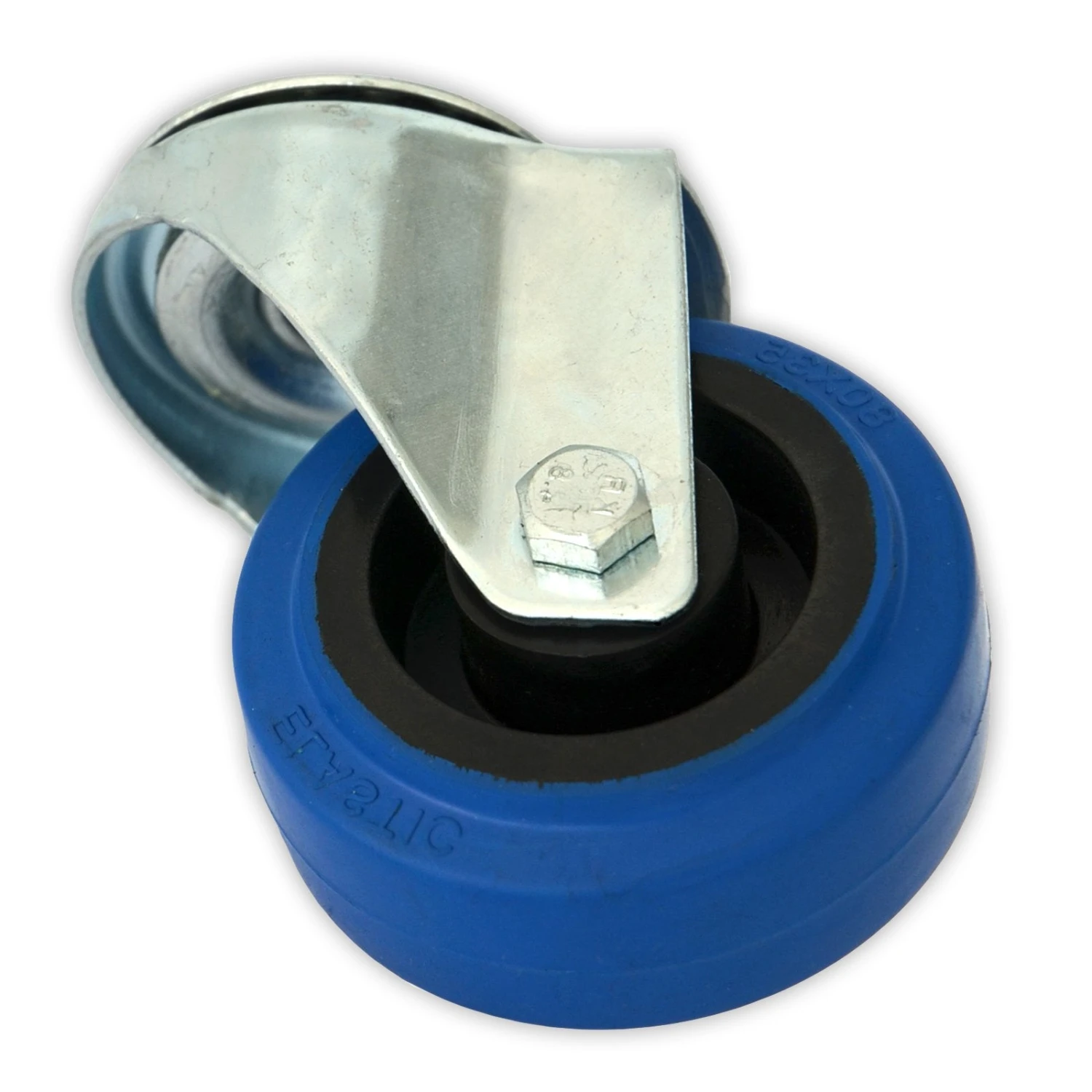 Transportrollen | Rückenloch | Blau | 4 Größen | Mit Oder Ohne Bremse 8 Transportrollen | Rückenloch | Blau | 4 Größen | Mit Oder Ohne Bremse – Bild 6