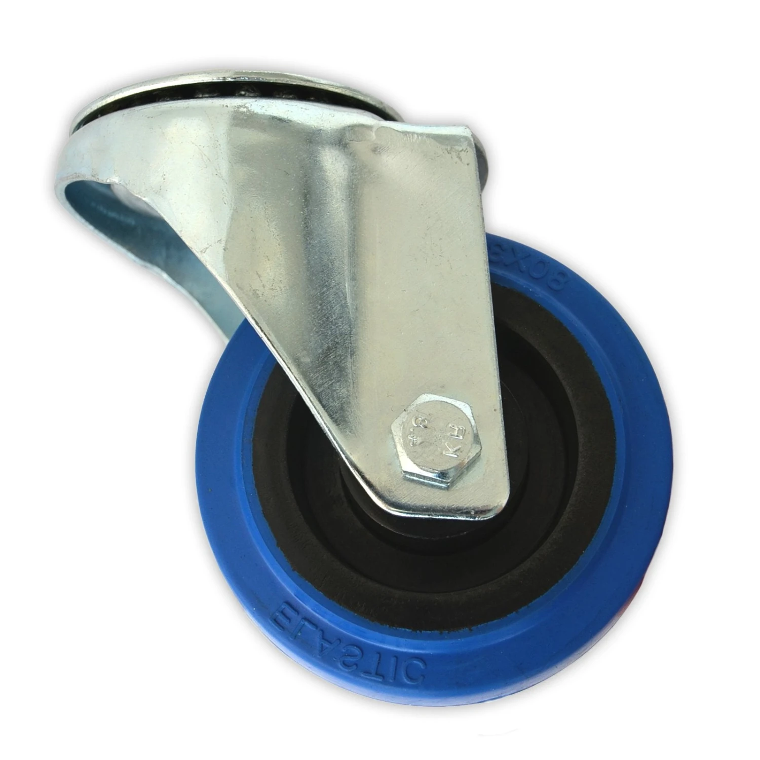 Transportrollen | Rückenloch | Blau | 4 Größen | Mit Oder Ohne Bremse 7 Transportrollen | Rückenloch | Blau | 4 Größen | Mit Oder Ohne Bremse – Bild 5